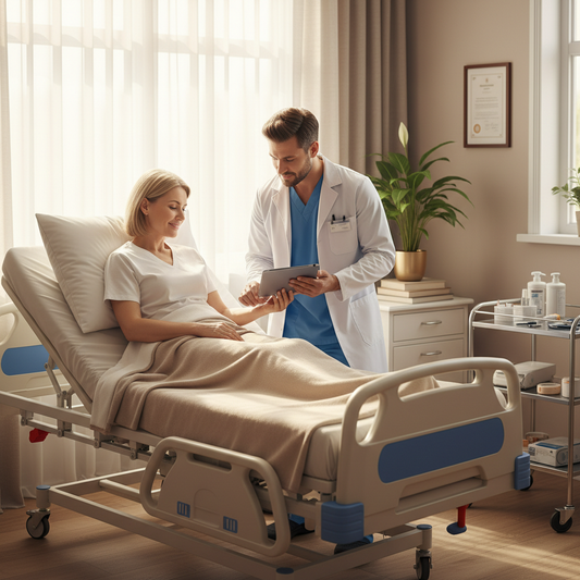 post surgery patient with nurse